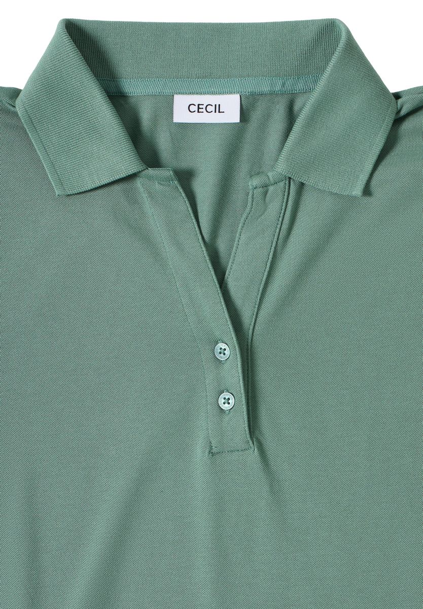 Poloshirt mit Knopfdetail