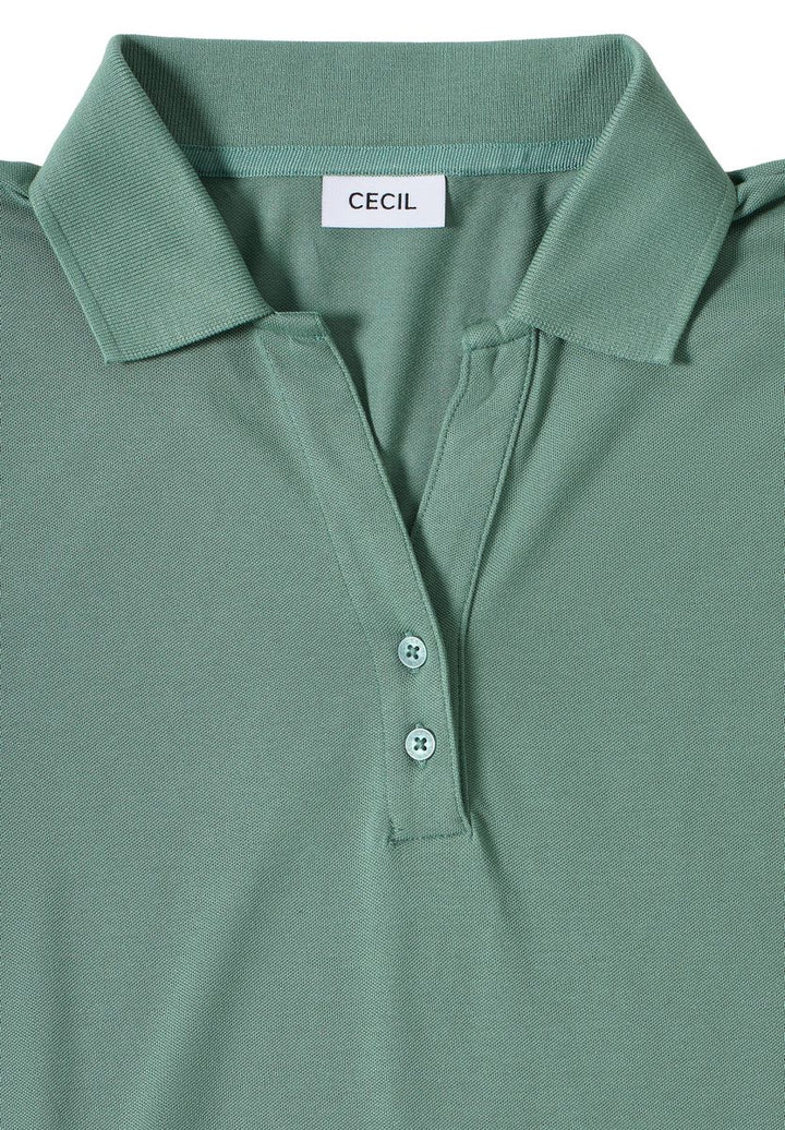 Poloshirt mit Knopfdetail