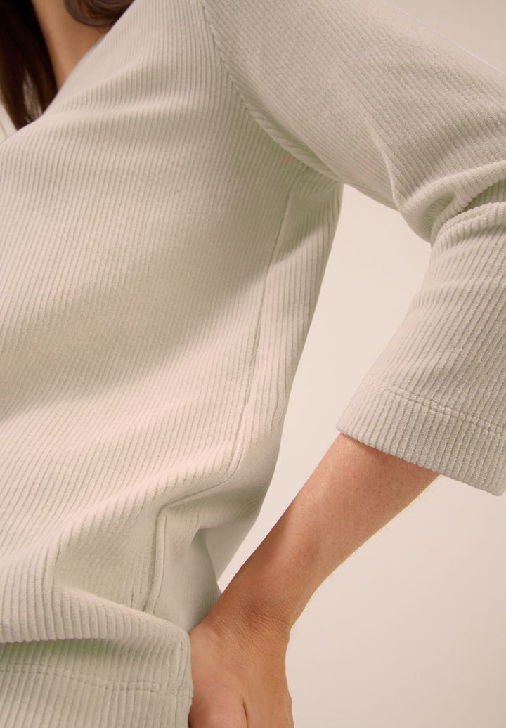 Cordshirt in Unifarbe