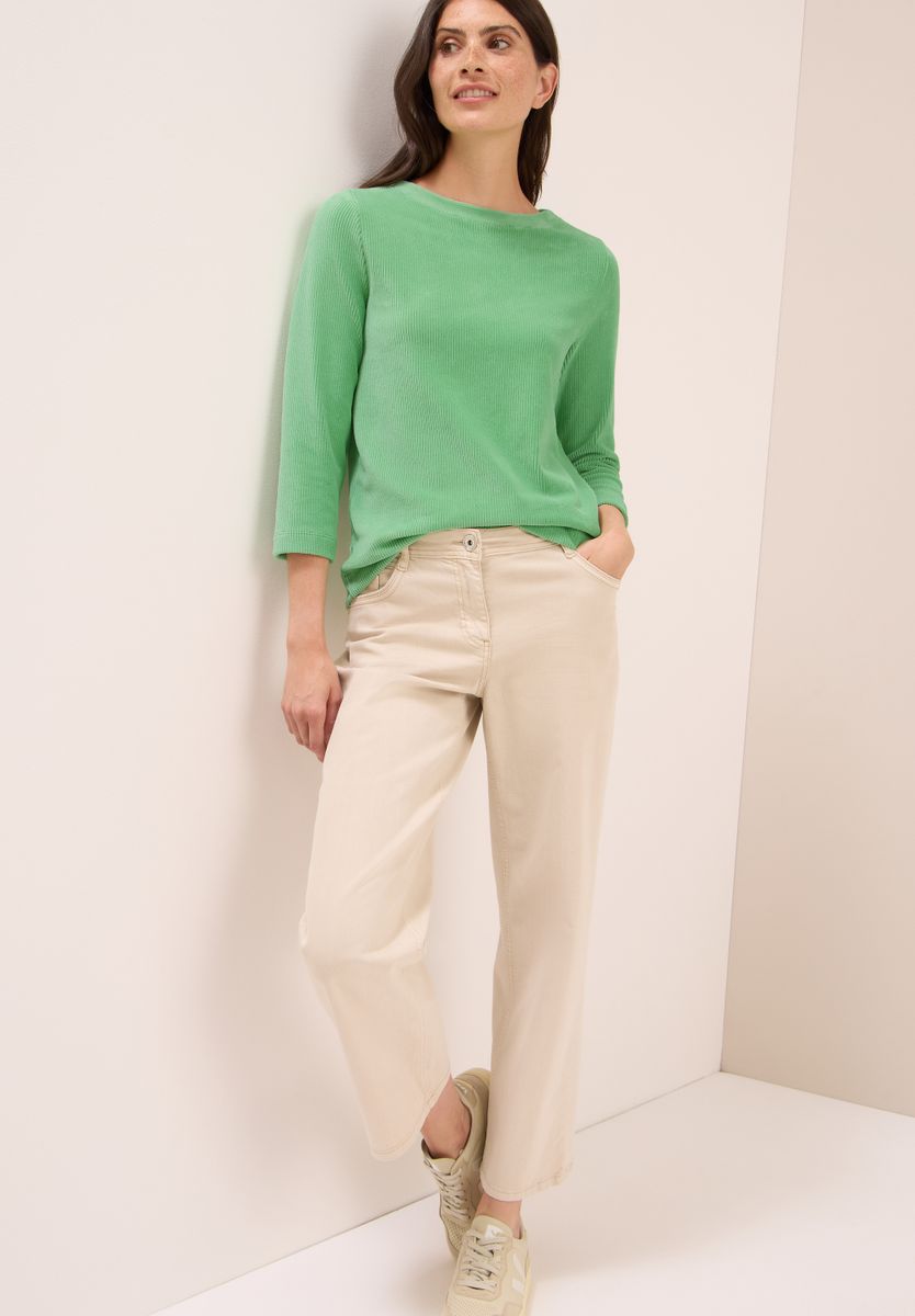 Cordshirt in Unifarbe