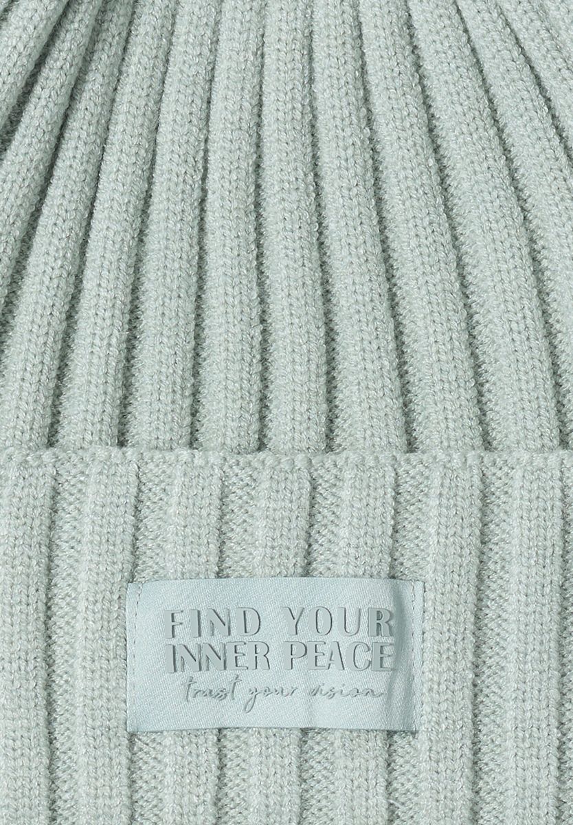 Strickmütze in Unifarbe