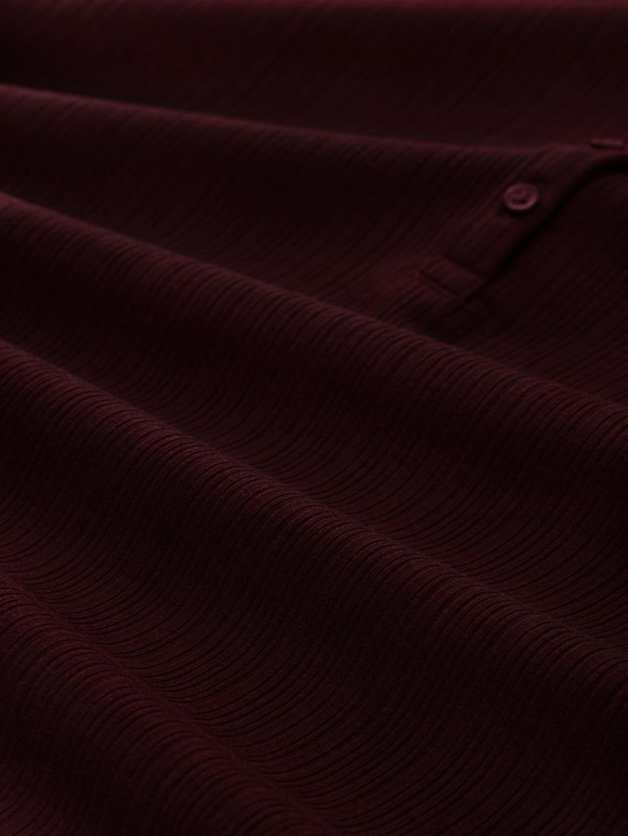 Slim Fit Henley Langarmshirt