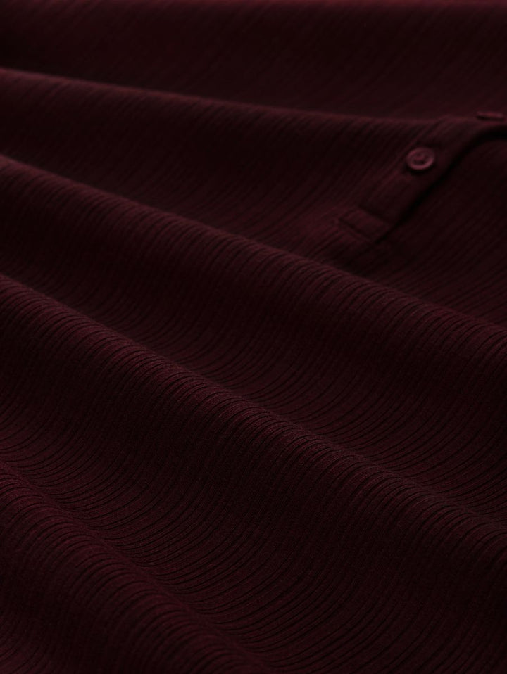 Slim Fit Henley Langarmshirt