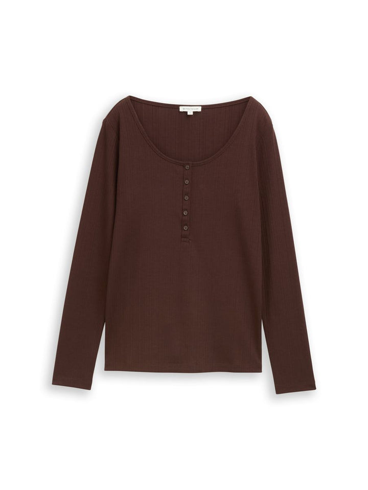 Slim Fit Henley Langarmshirt