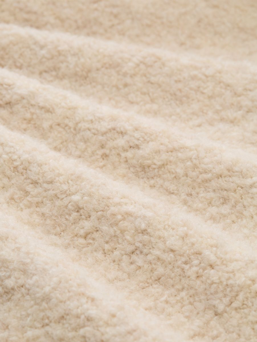 Bouclé Cardigan mit Wollanteil