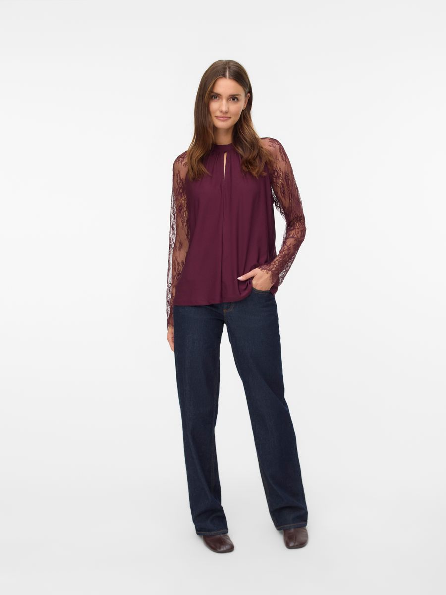 VMMILLA LS LACE TOP JRS NOOS