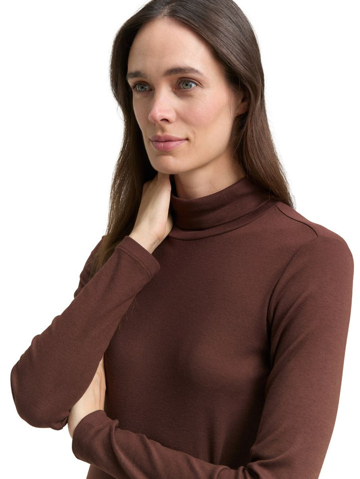 Langarmshirt mit Rollkragen