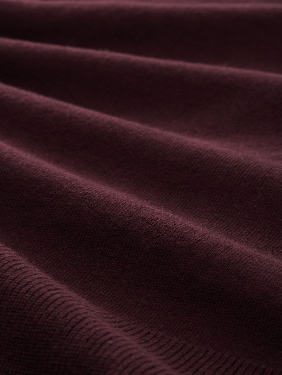 Strickpullover mit Stehkragen