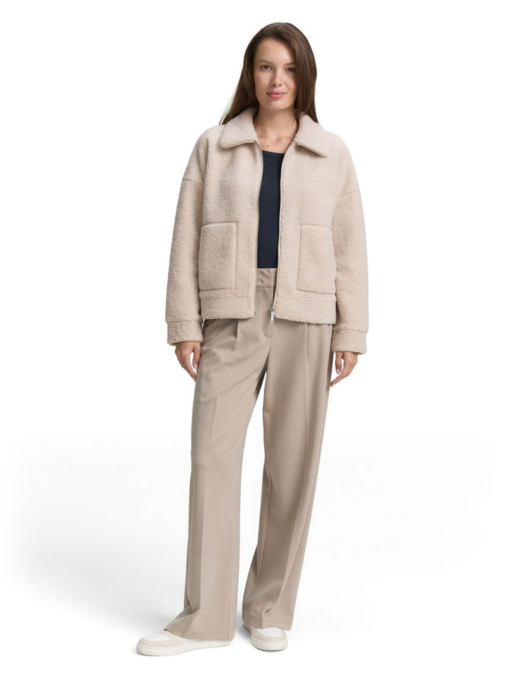 Sweatjacke aus Teddyfleece