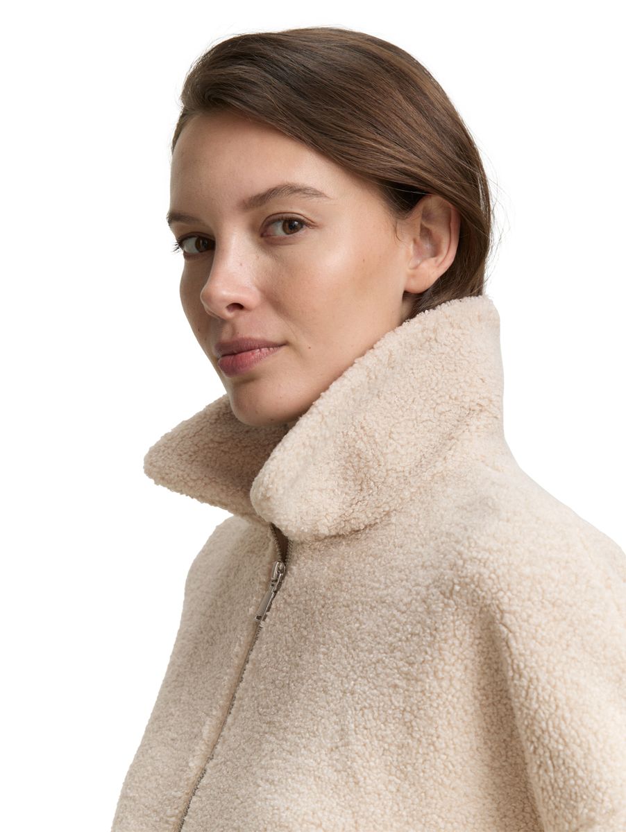Sweatjacke aus Teddyfleece
