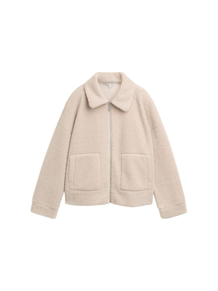 Sweatjacke aus Teddyfleece