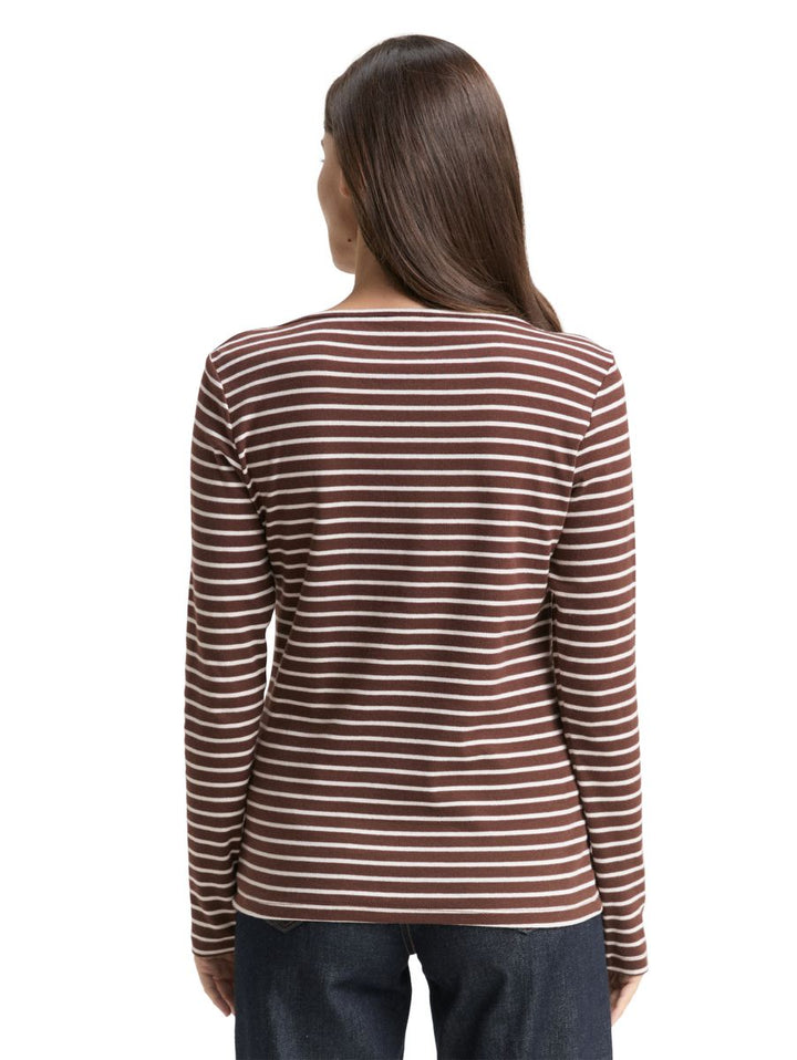 Langarmshirt mit Streifenmuster