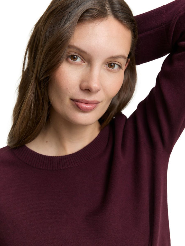 Strickpullover mit Rundhalsausschnitt