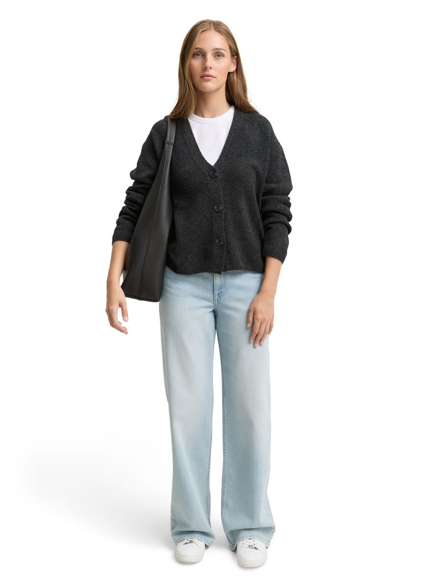 Cardigan mit V-Ausschnitt