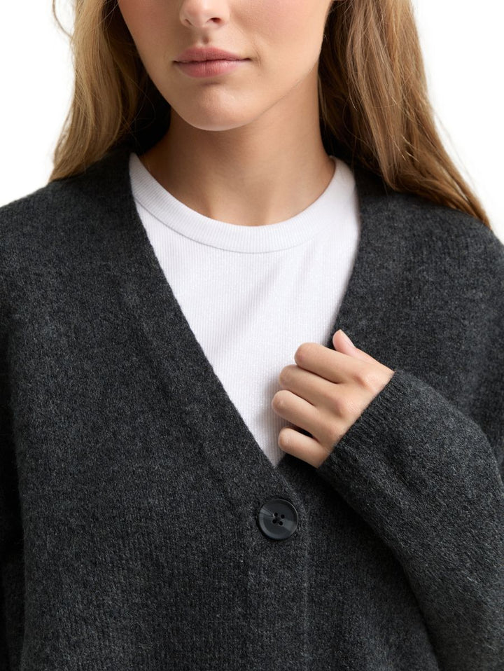 Cardigan mit V-Ausschnitt