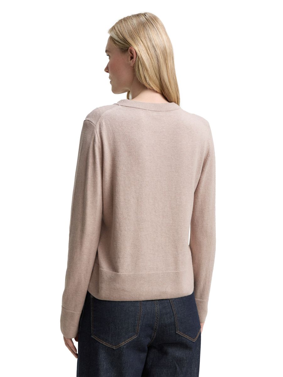 Strickpullover mit Rundhalsausschnitt
