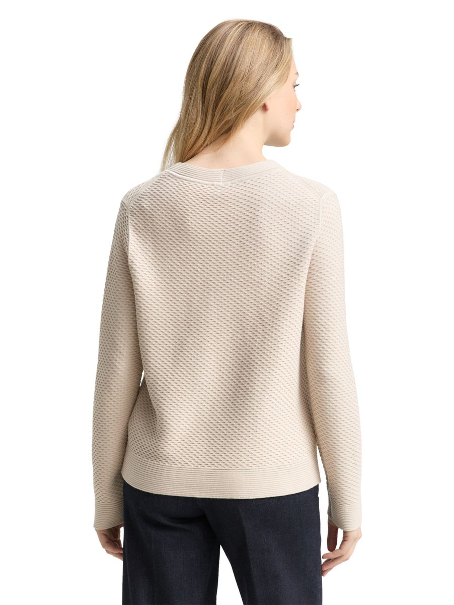 Strickpullover mit Rundhalsausschnitt