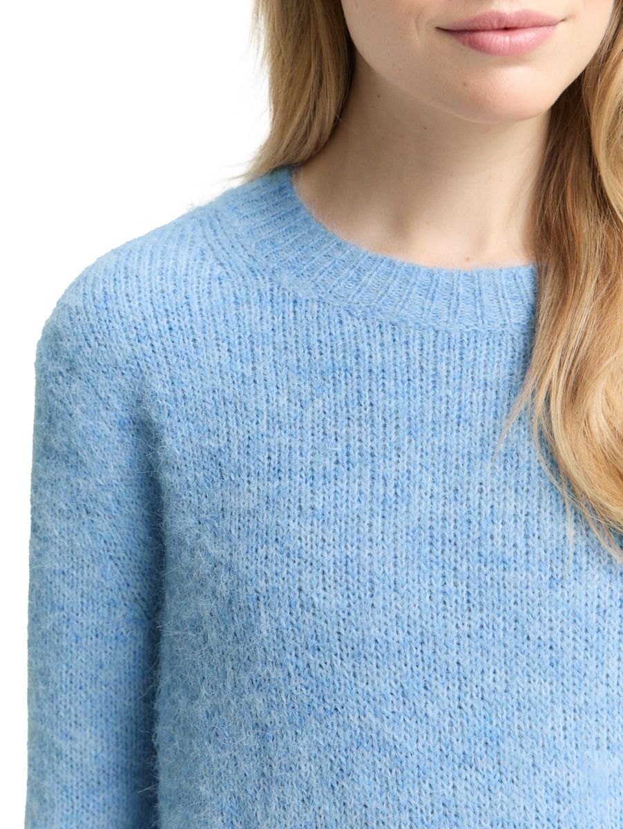 Strickpullover mit Wollanteil