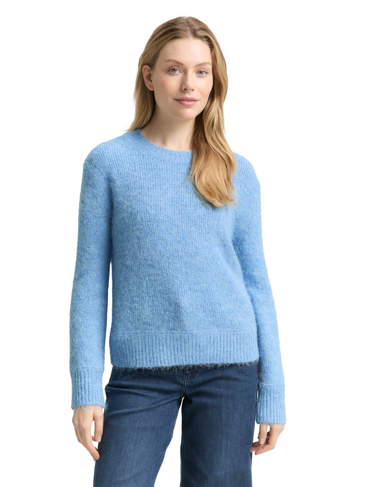 Strickpullover mit Wollanteil