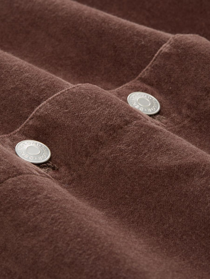Mini-Rock aus Samt mit Knopfleiste