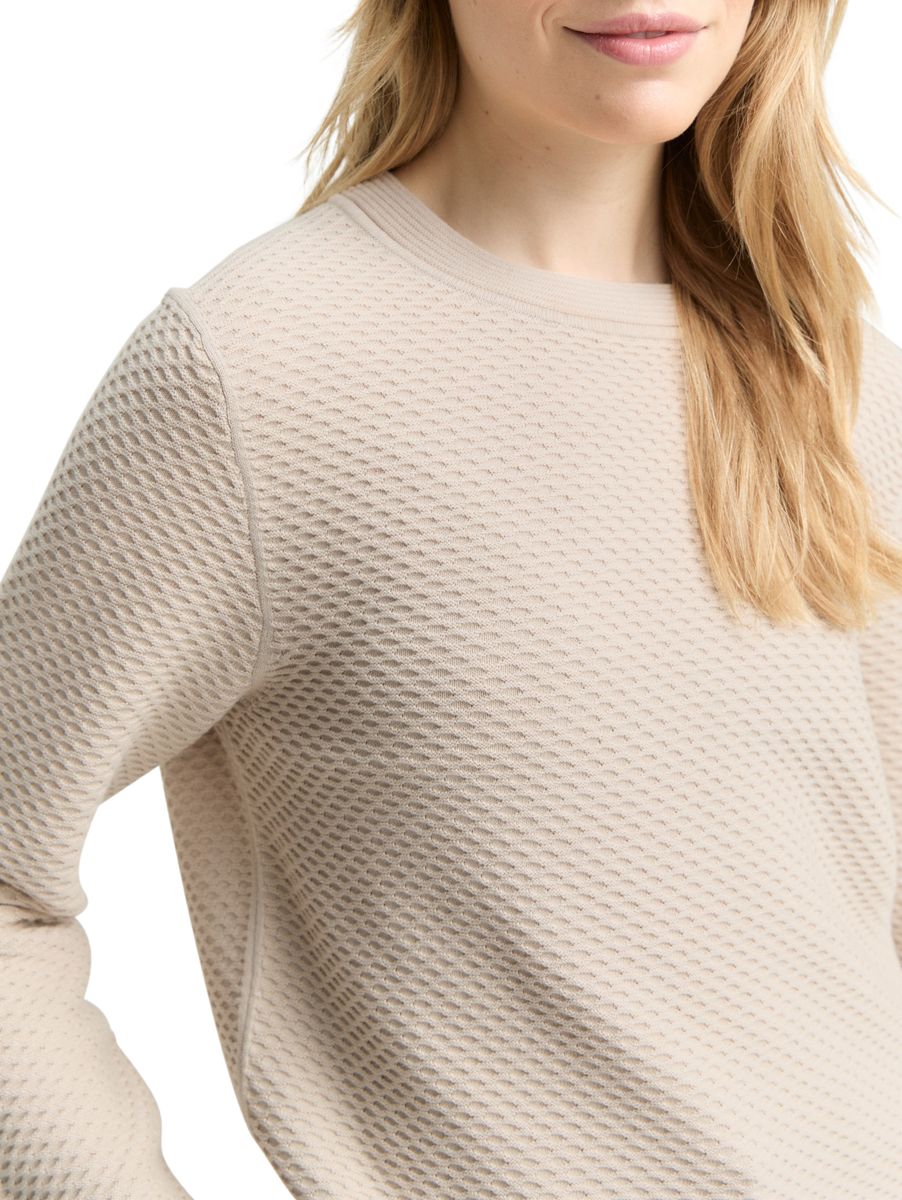 Strickpullover mit Rundhalsausschnitt