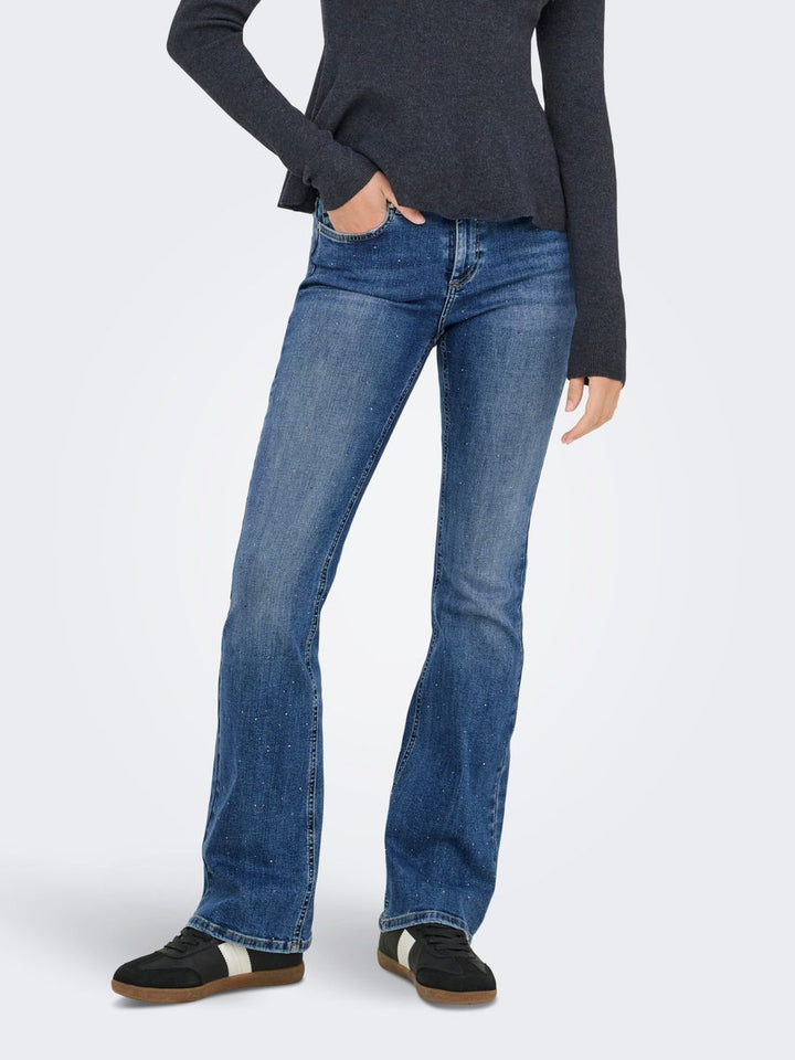 ONLBLUSH MW FLA RHINESTON DNM TAI885NOOS