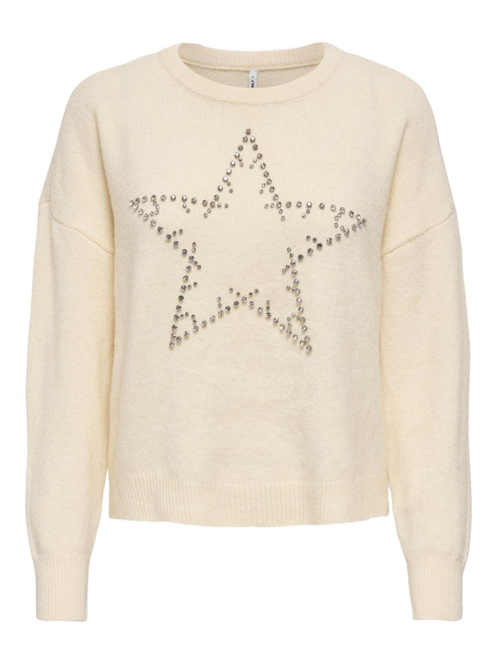 ONLRENATA LIFE LS O-NECK BLING KNT