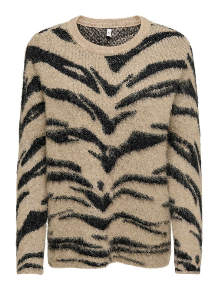 ONLCOSTA LIFE LS JQ O-NECK KNT
