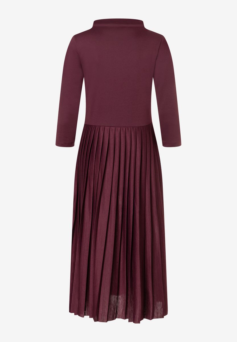 Jerseykleid mit Plisseefalten