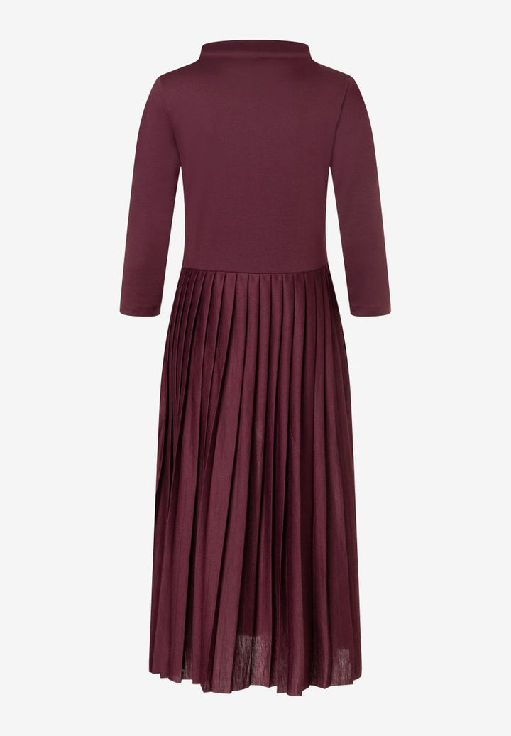 Jerseykleid mit Plisseefalten