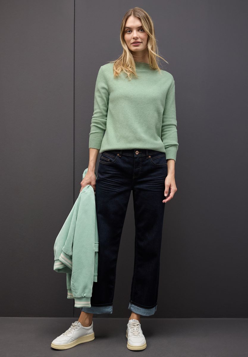Pullover mit Rollkante