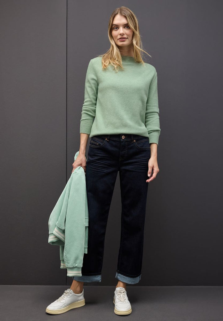 Pullover mit Rollkante