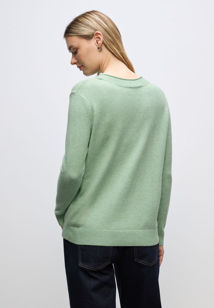 Pullover mit Rollkante