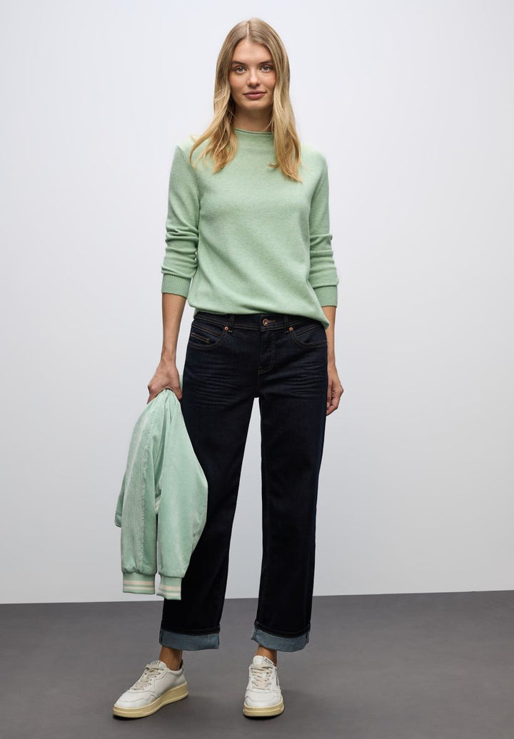 Pullover mit Rollkante