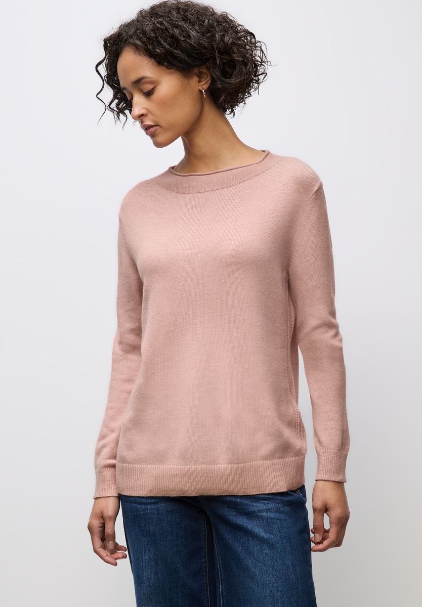 Pullover mit Rollkante
