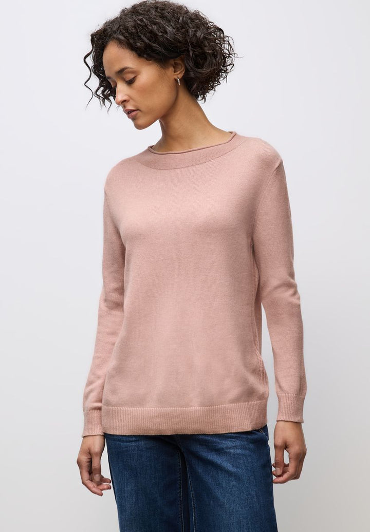 Pullover mit Rollkante