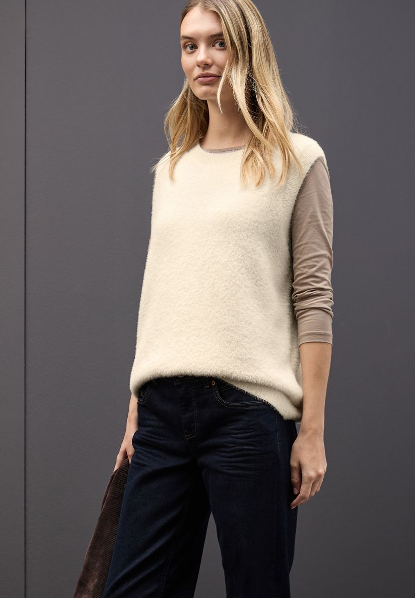 Ärmelloser Pullover