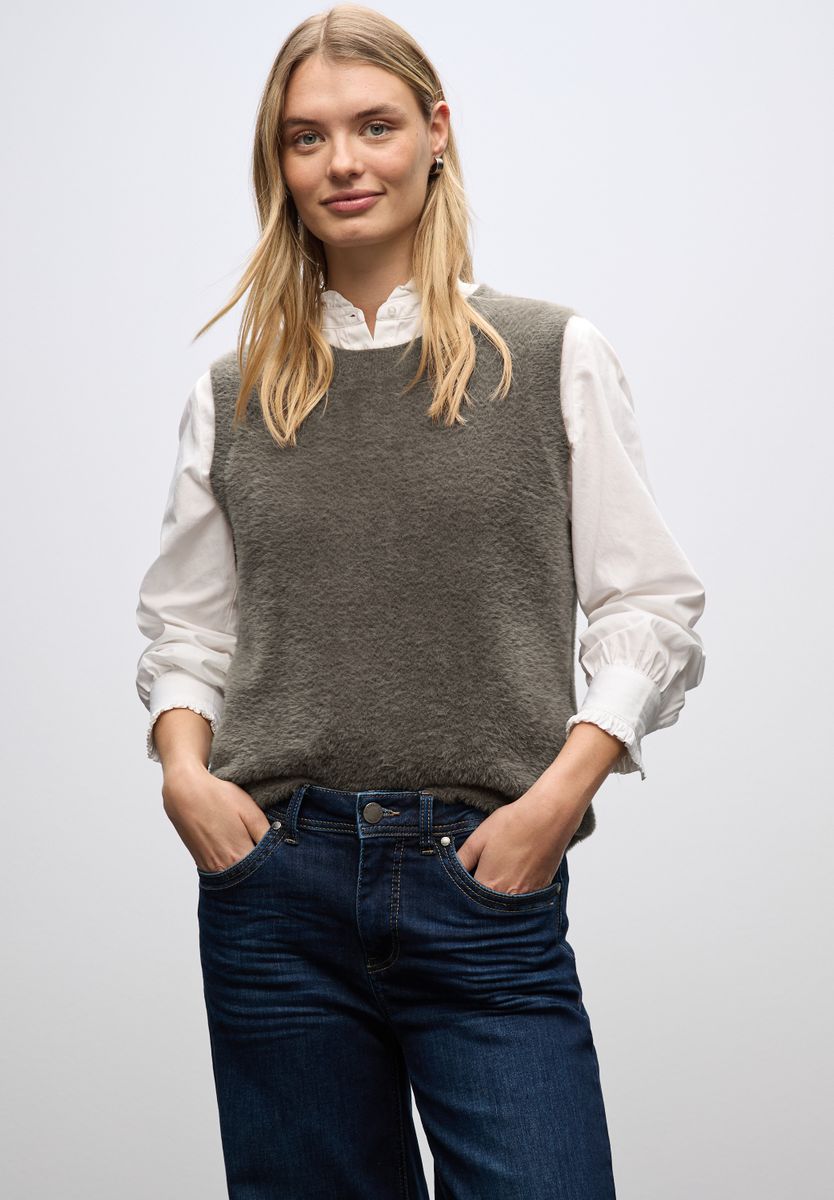 Ärmelloser Pullover