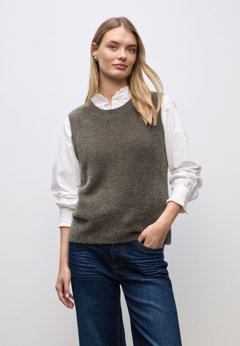 Ärmelloser Pullover