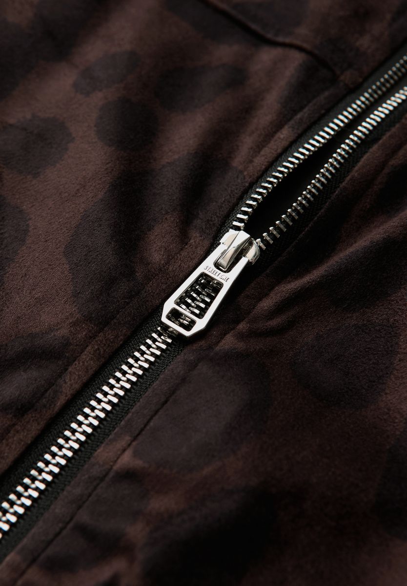 Gemusterter Velours Blouson