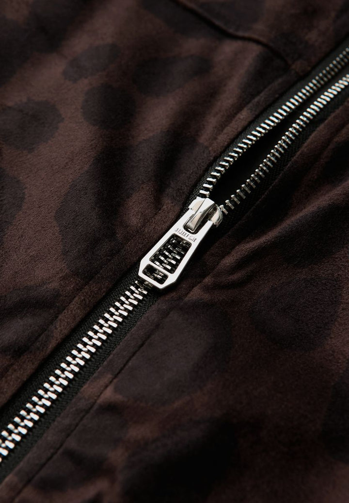 Gemusterter Velours Blouson