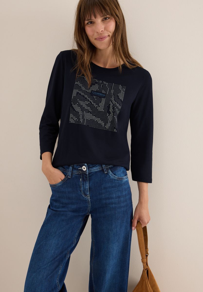 Shirt mit Schmucksteinen