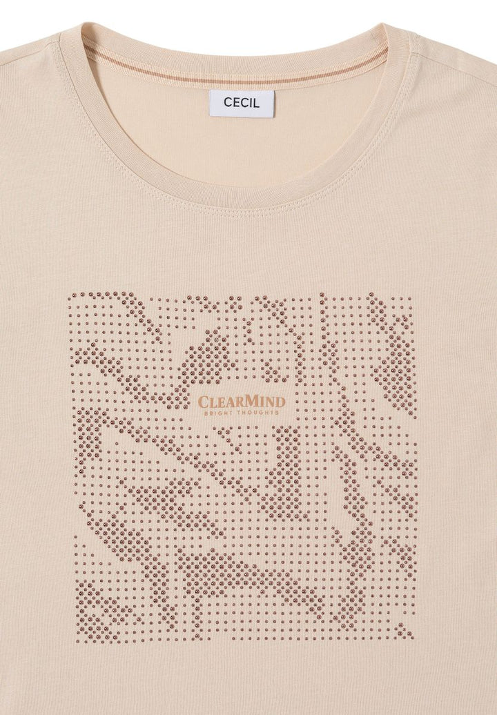 Shirt mit Schmucksteinen
