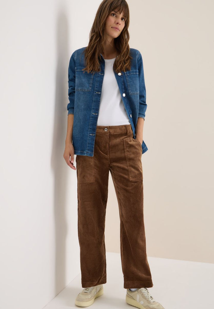 Wide Leg Cordhose