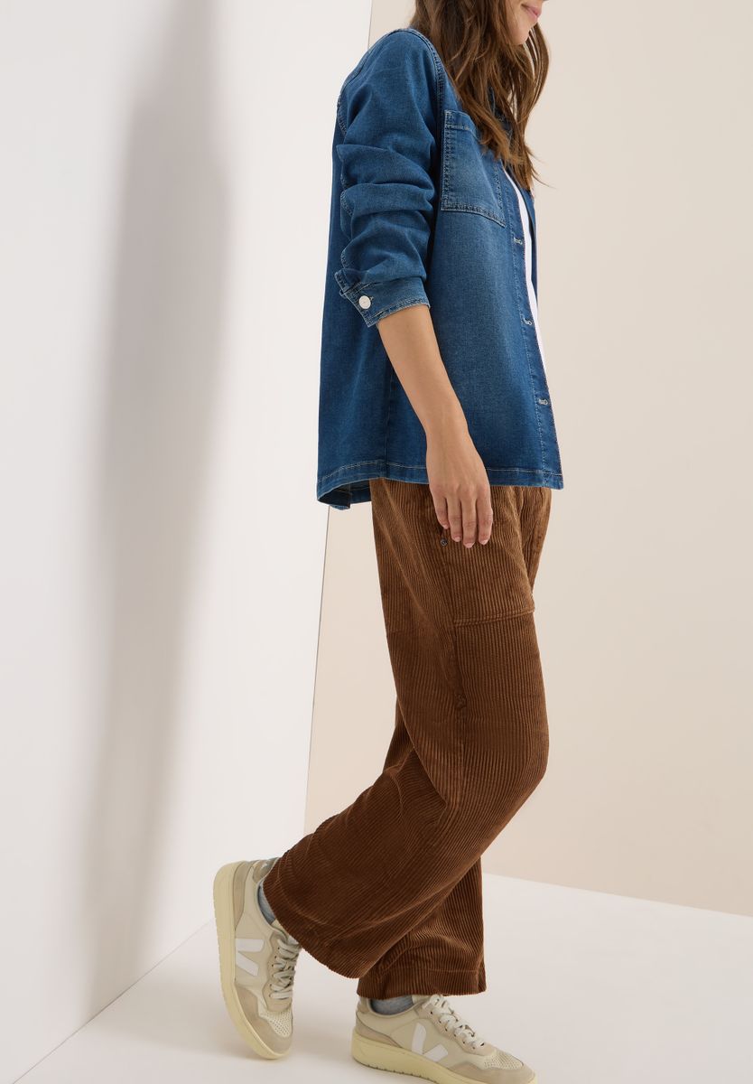 Wide Leg Cordhose