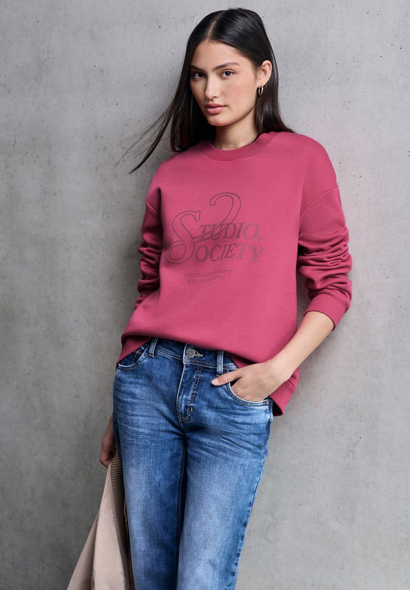 Loose Fit Print Pullover