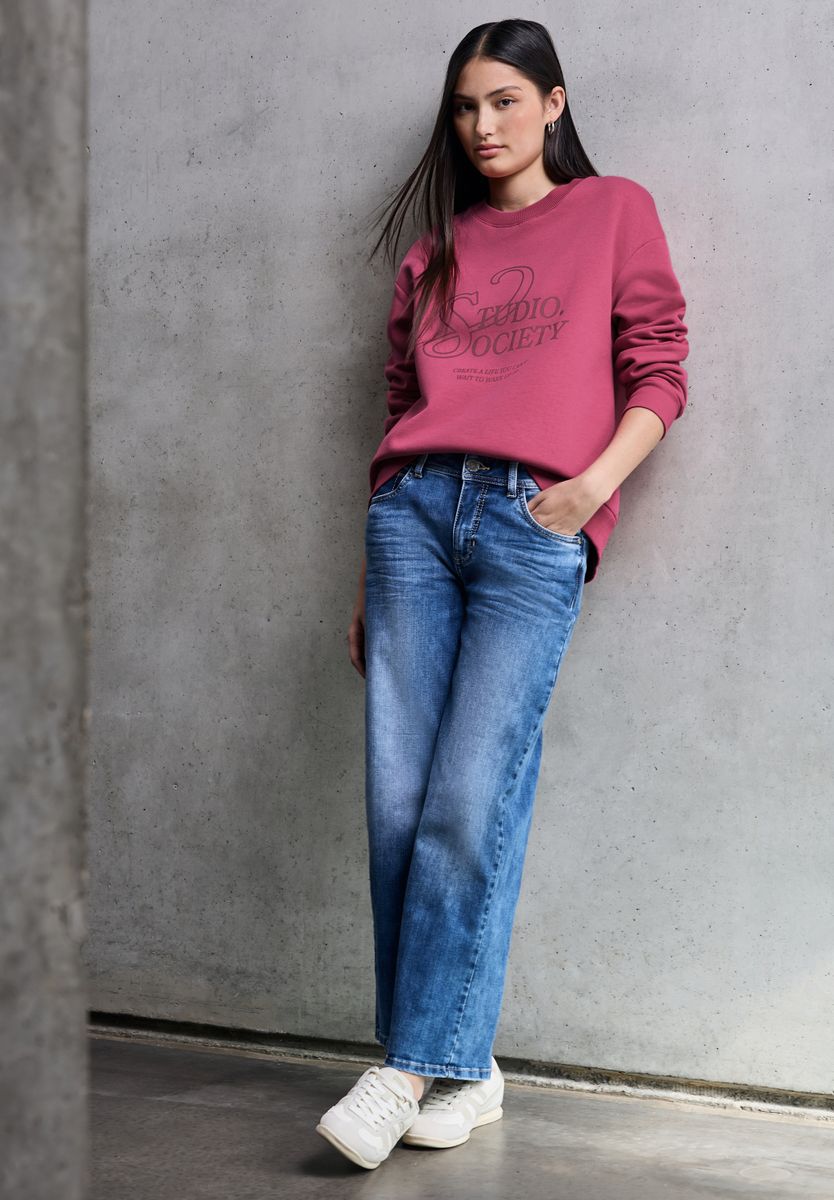 Loose Fit Print Pullover