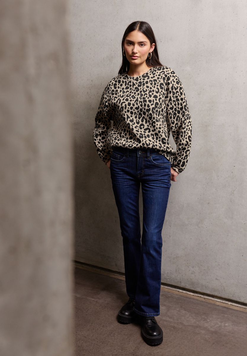 Loose Fit Print Pullover