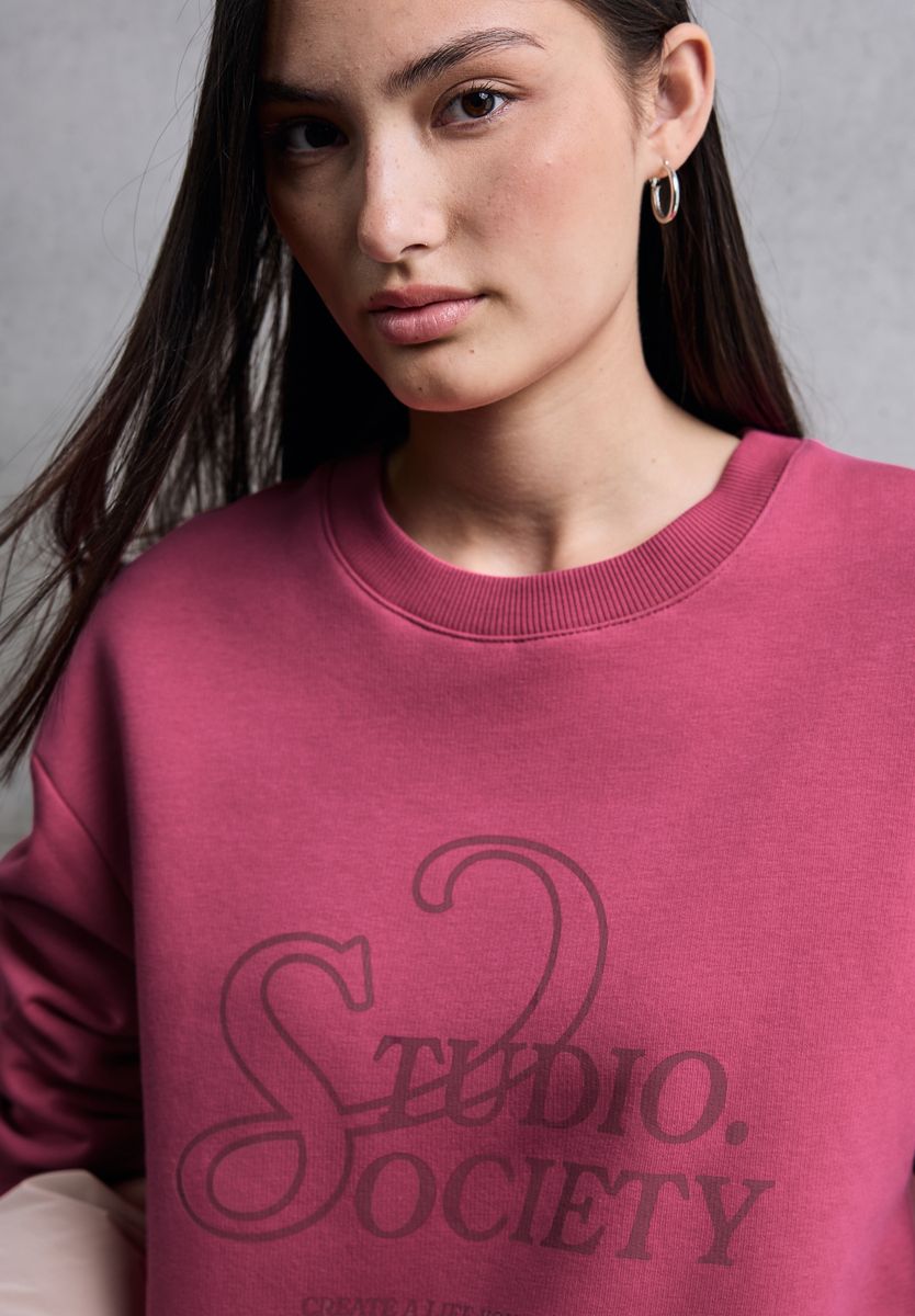 Loose Fit Print Pullover