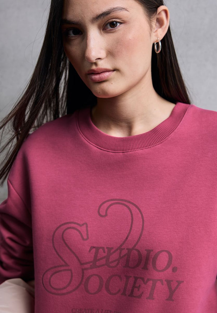 Loose Fit Print Pullover